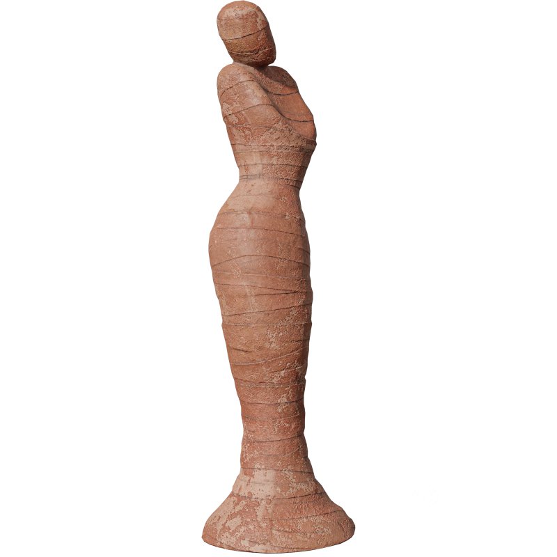 Stand Mummy Clay Statue Image 3