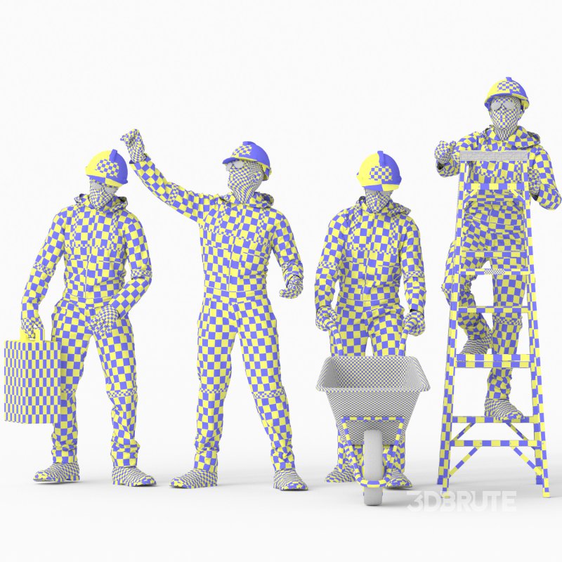 Worker labor man 04 poses Image 1