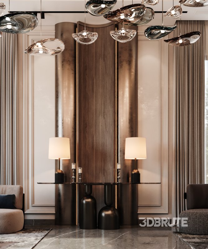 luxury salon and dining neoclassic Image 3