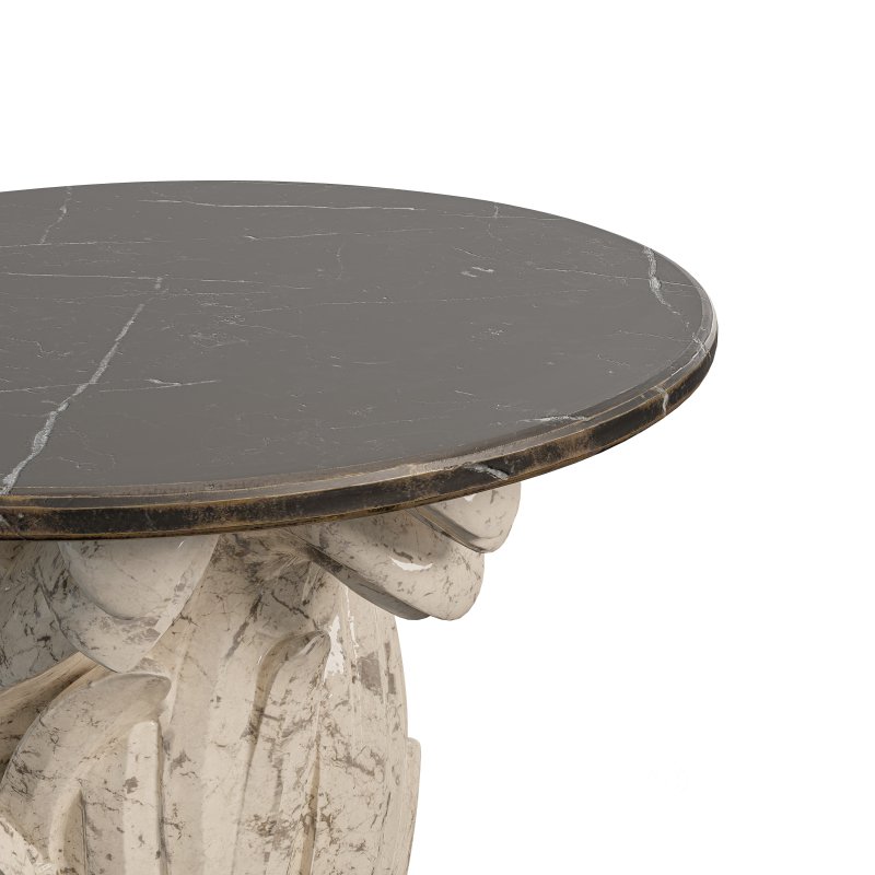 Ornate Baroque Acanthus Leaf Pedestal Table Image 2