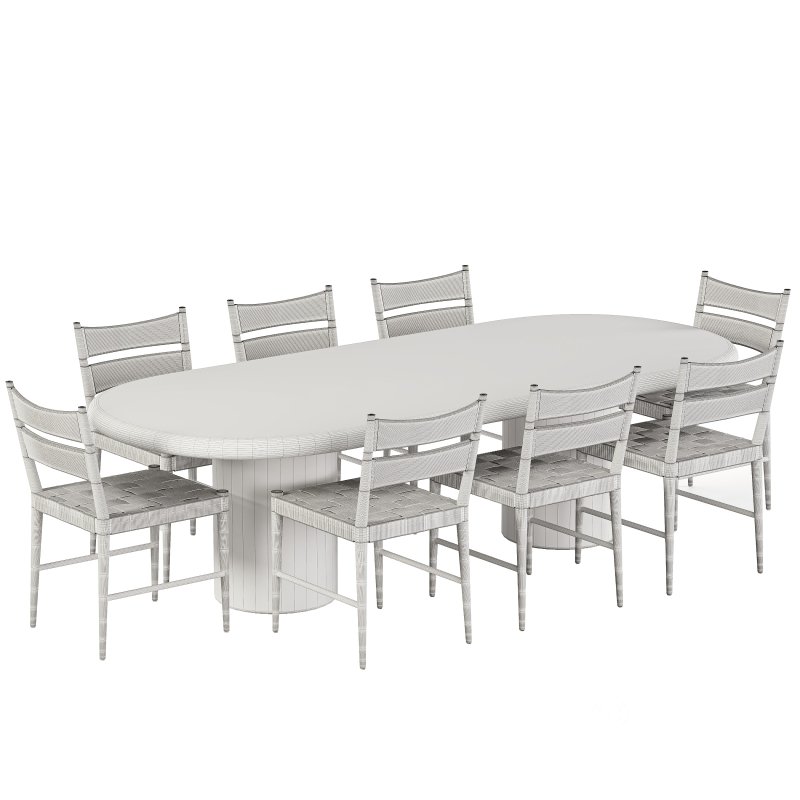 Holker Outdoor Dining Chair and Poole Outdoor Dining Table Image 5