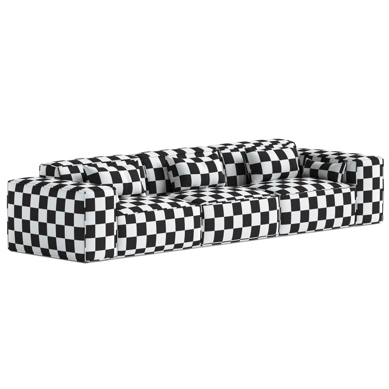 Scandinavian Slipcovered Square Arm Modular Sofa Image 5