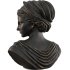 Neoclassical Female Bust with Braided Hair and Diadem - Thumbnail 4