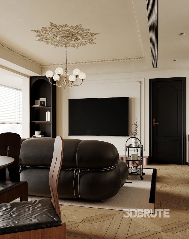 Luxurious living room and dining room Image 2