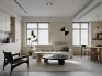Modern living room and dining room interior scene - Thumbnail 1