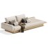 Beige Solid Wood Sofa - Thumbnail 1