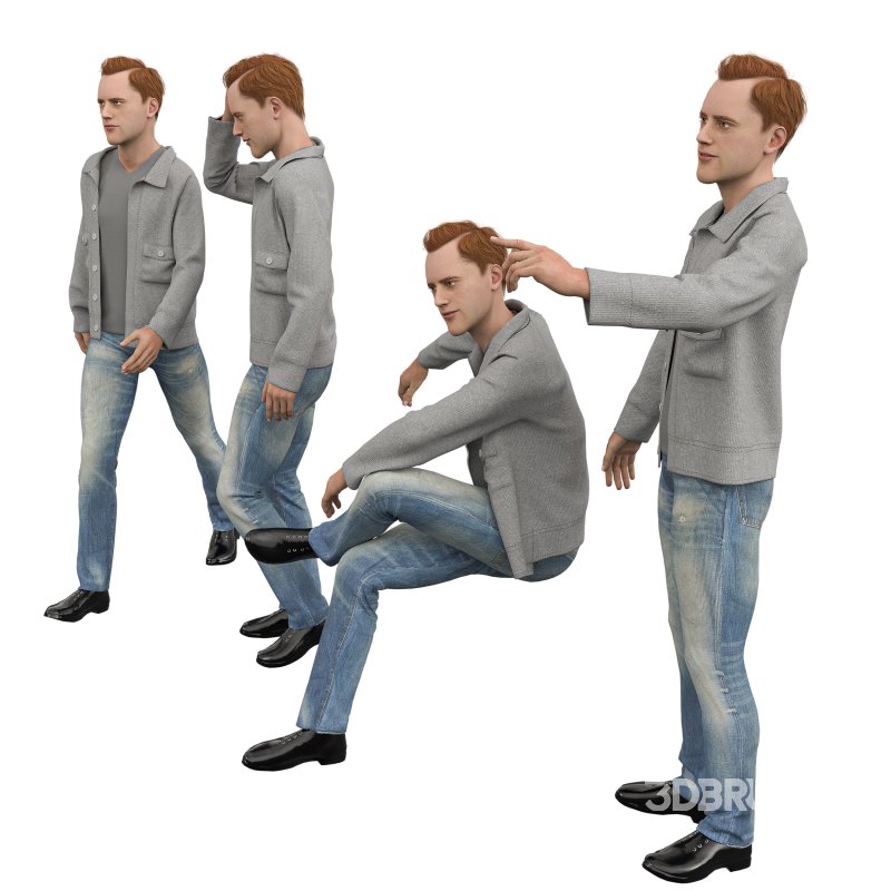 casual man with jacket Image 5