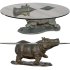 Playful Hippopotamus Coffee Table Whimsical Furniture - Thumbnail 3