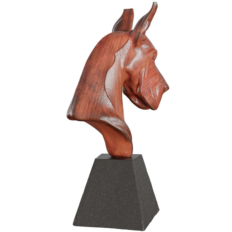 Wooden Dog Head Sculpt Image 1