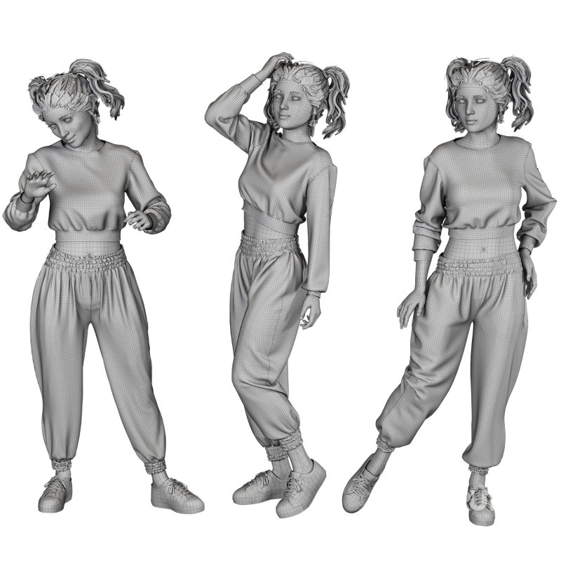 Casual Teenager 03 poses Image 2