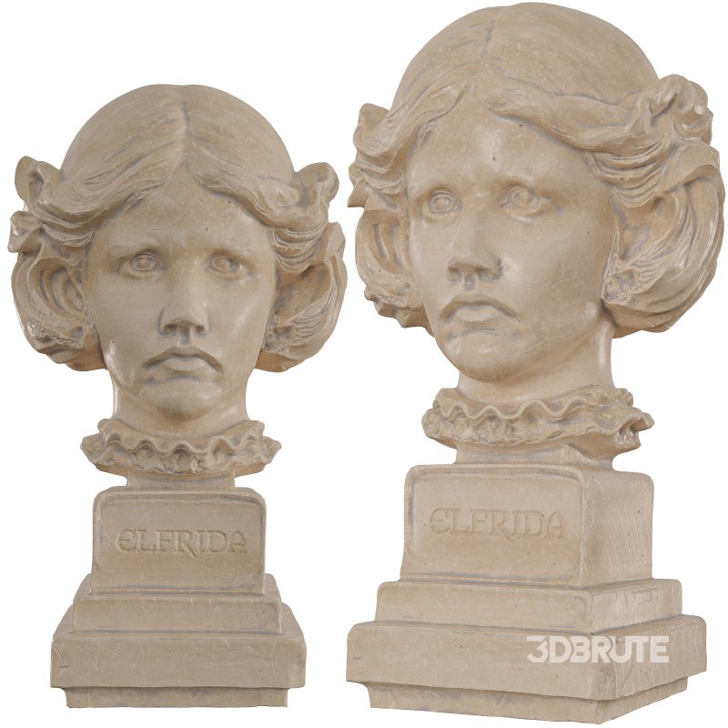 Stone Bust of Elfrida Image 6