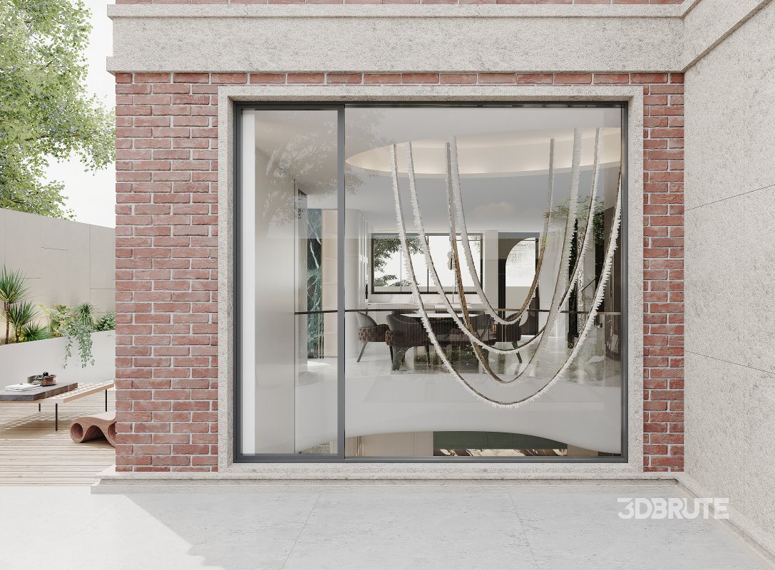 Luxury villa interior and courtyard Image 19