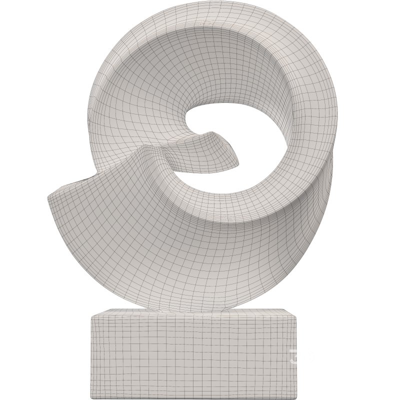 Infinity Loop Sculpture Modern Abstract Image 1