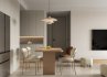 Modern living room and dining room interior scene - Thumbnail 8
