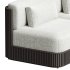 Beaumont Outdoor Teak Three Piece Modular Sofa - Thumbnail 4
