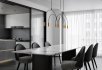 Modern living room and dining room interior scene - Thumbnail 3