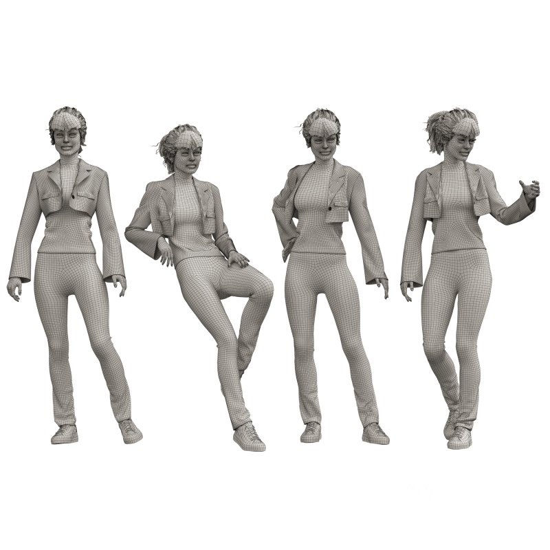 casual woman with Leather Jacket Image 6