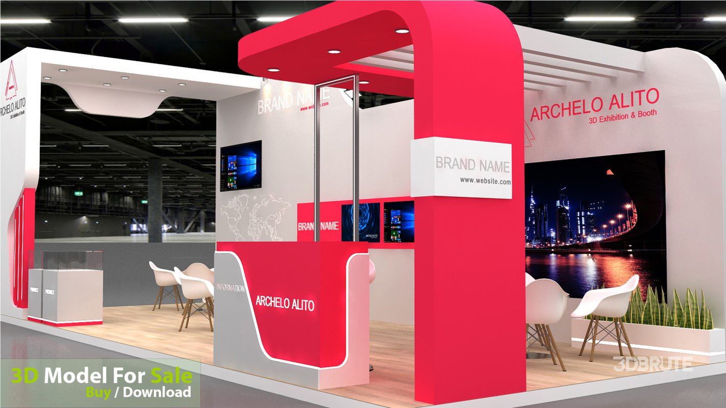 exhibition 3d model Image 7