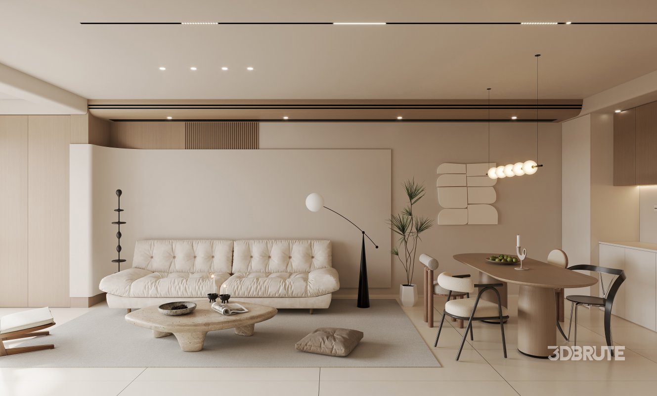 living room dining room bedroom Image 2