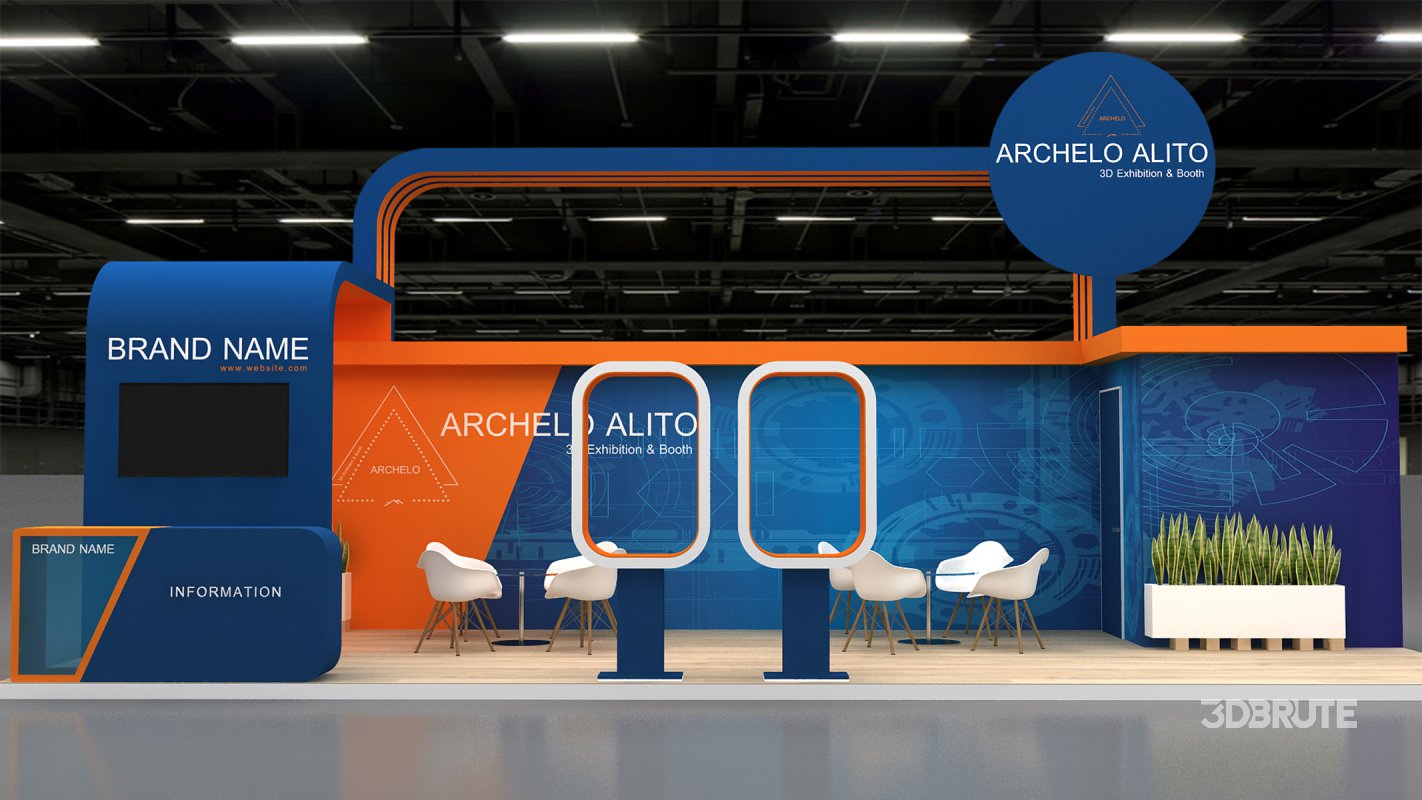 3d kiosk booth exhibition Image 4