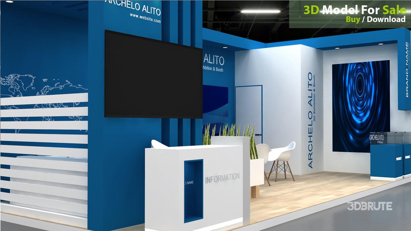 exhibition 3d model Image 2