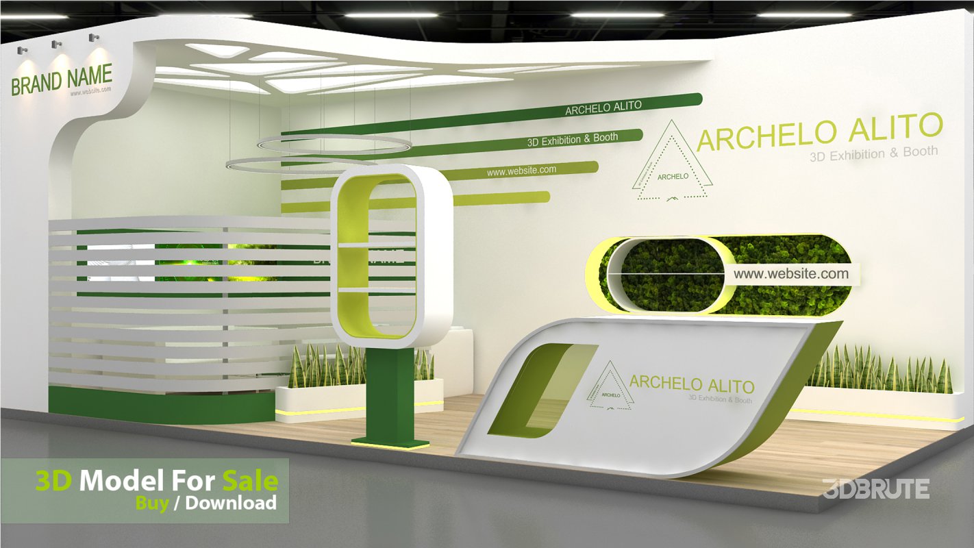 3D Stand Booth Model Image 3