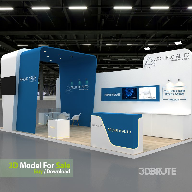exhibition 3d model Image 7