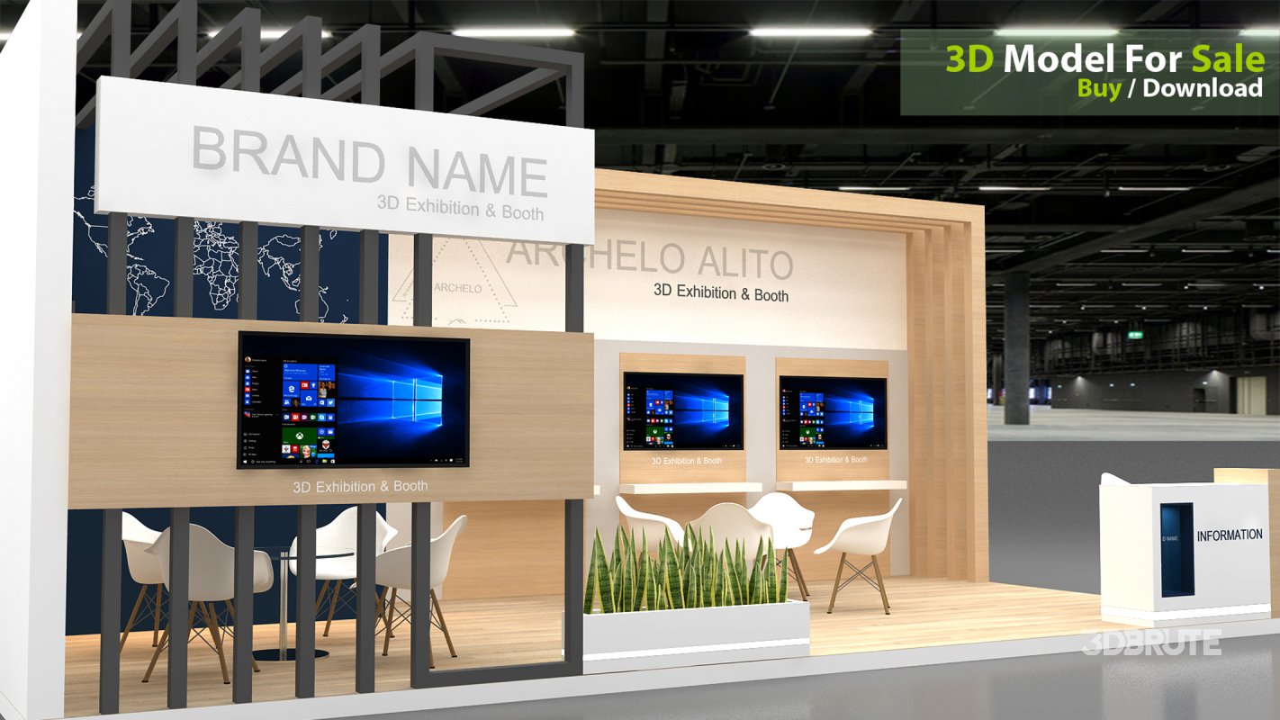 exhibition 3d model Image 4