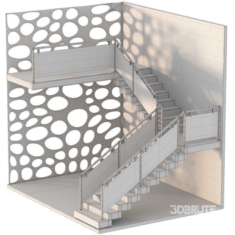 Wooden L Shape Staircase Image 3
