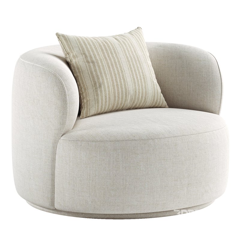 Kylan Boucle Swivel Chair Image 6