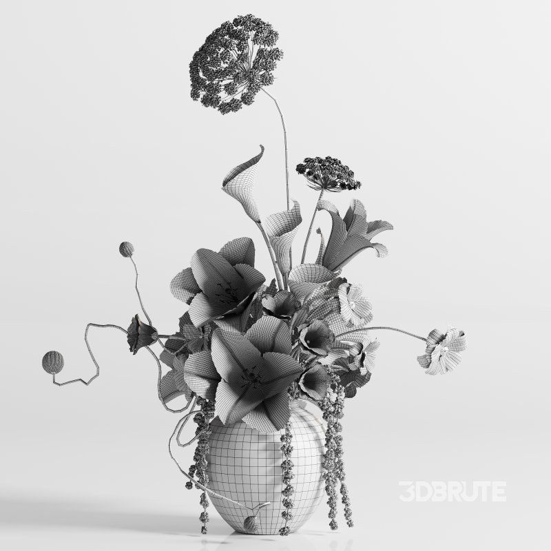 Ivory Elegance Floral Arrangement set43 Image 6