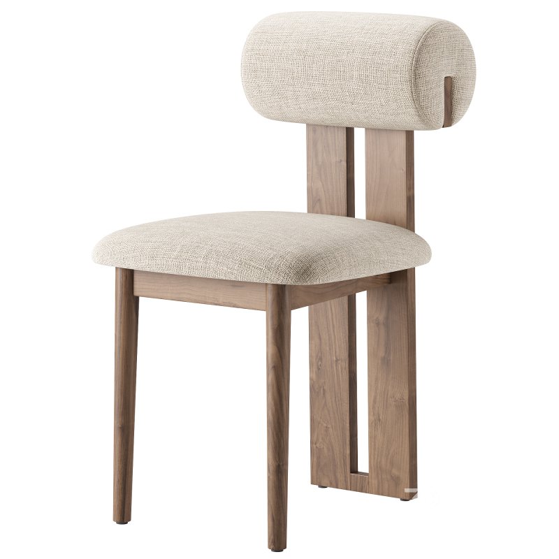 Galen Cream Boucle Dining Chair Image 3