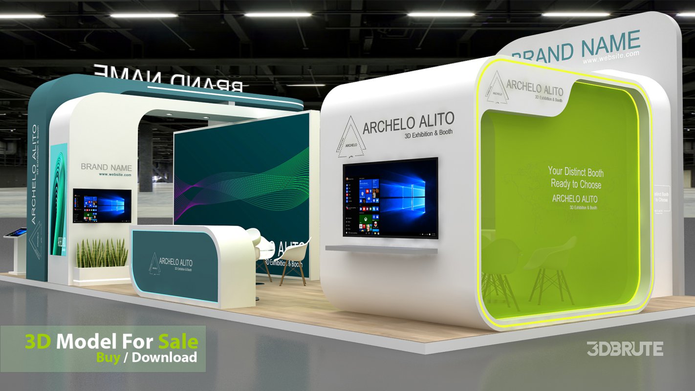 3d exhibition booth stand tradeshow Image 4