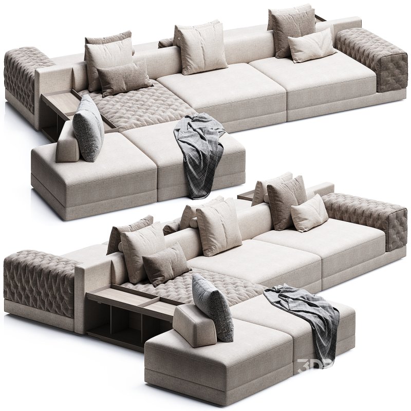 Miller Double Sofa by Frigerio Image 1