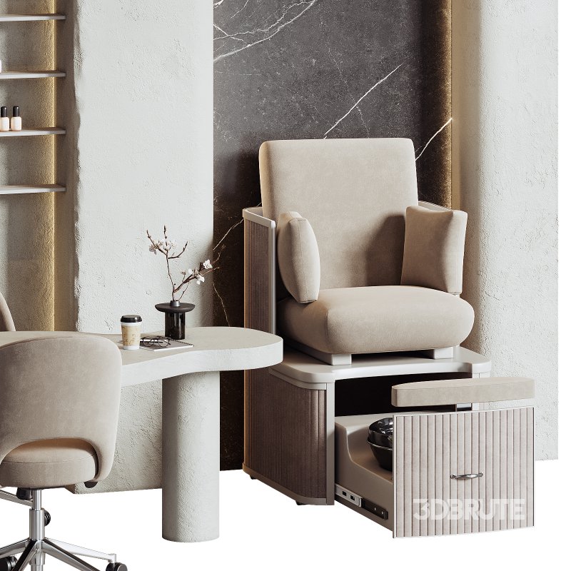 Barber and Manicure area in beauty salon 09 Image 4