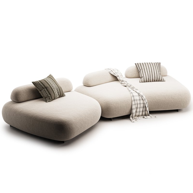 Curved Modern Outdoor Sofa Eichholtz Image 2