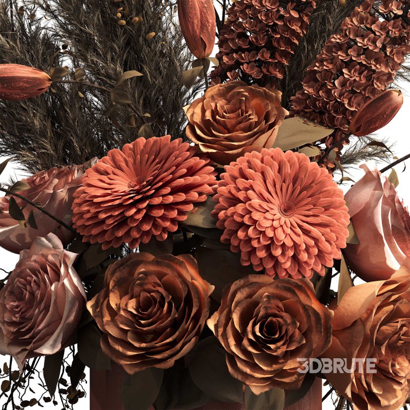 Bouquet of flowers set 001 Image 1