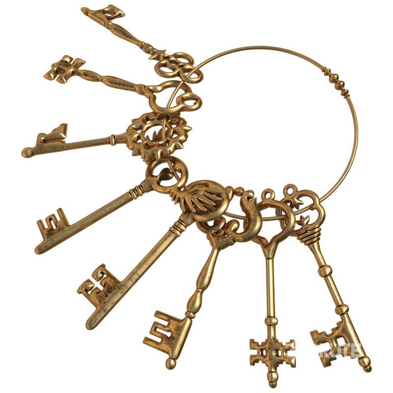 Vintage key ring 04 Image 4