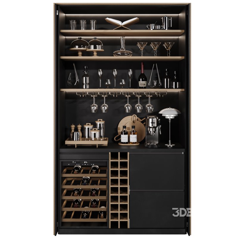 Hidden built in cabinet coffee bar2 Image 4