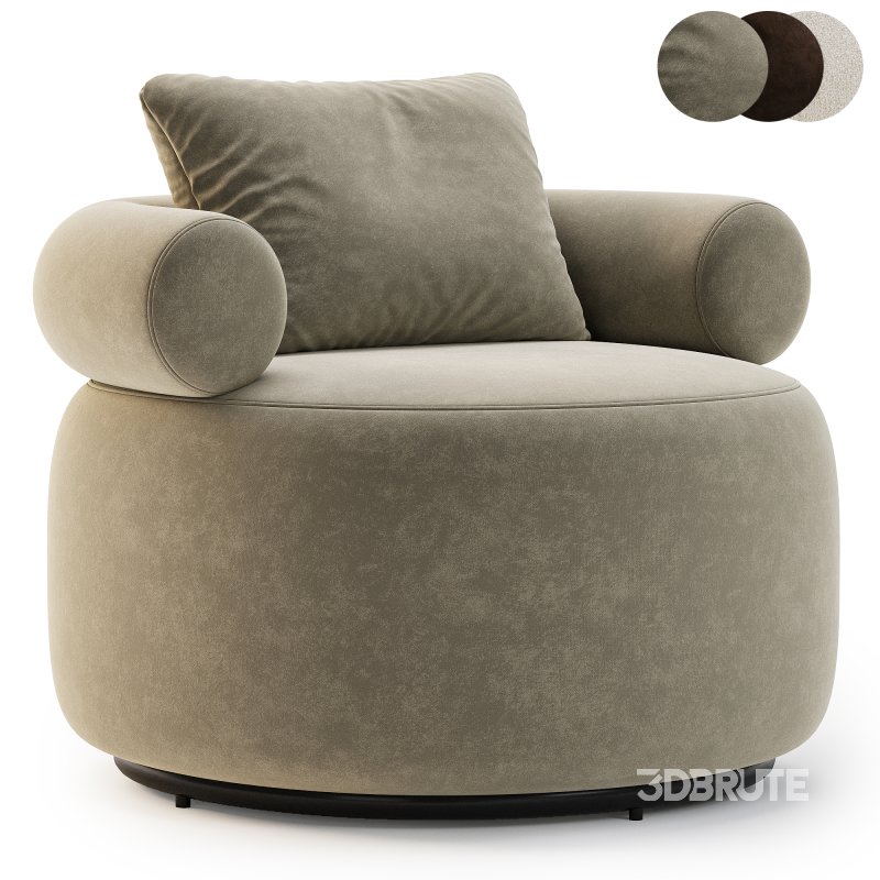 Huggy Swivel Armchair Image 1