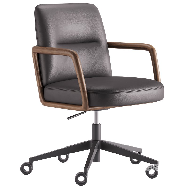 Cuna Low Back Office Chair by Porada Image 1
