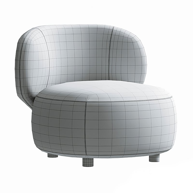 Brayden Stone Cream Woven Fabric Occasional Chair Image 5