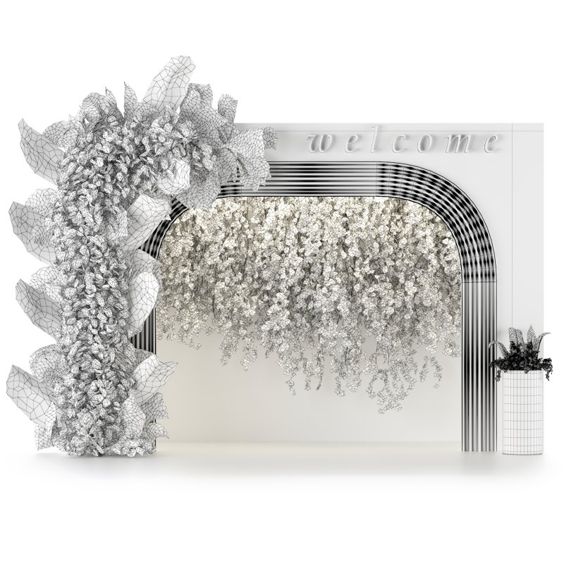 welcome area box with plant Image 3