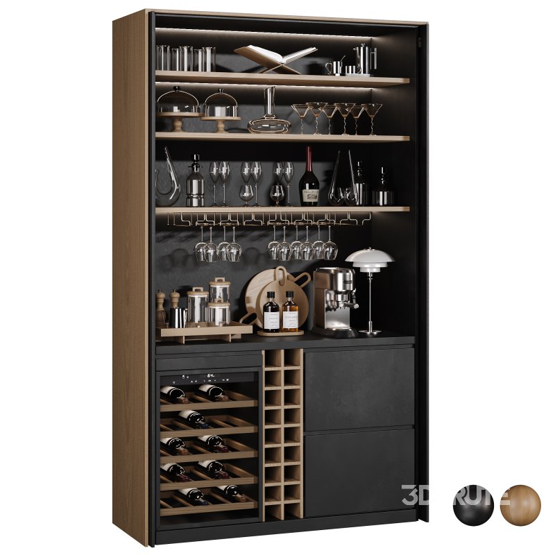 Hidden built in cabinet coffee bar2 Image 1