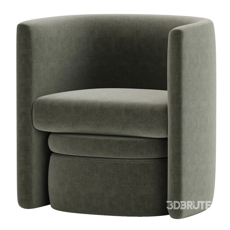 Braedin Upholstered Barrel Accent Chair Image 2