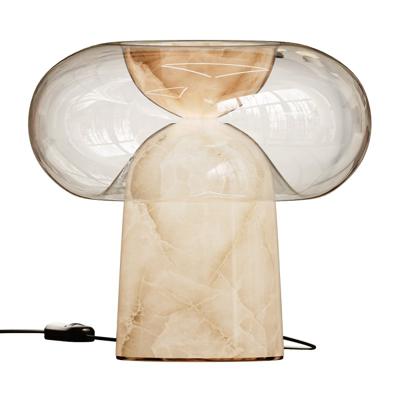Fuji alabaster Table Lamp Image 1
