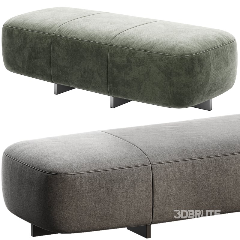 Minotti Yves Bench in 3 different sizes Image 4