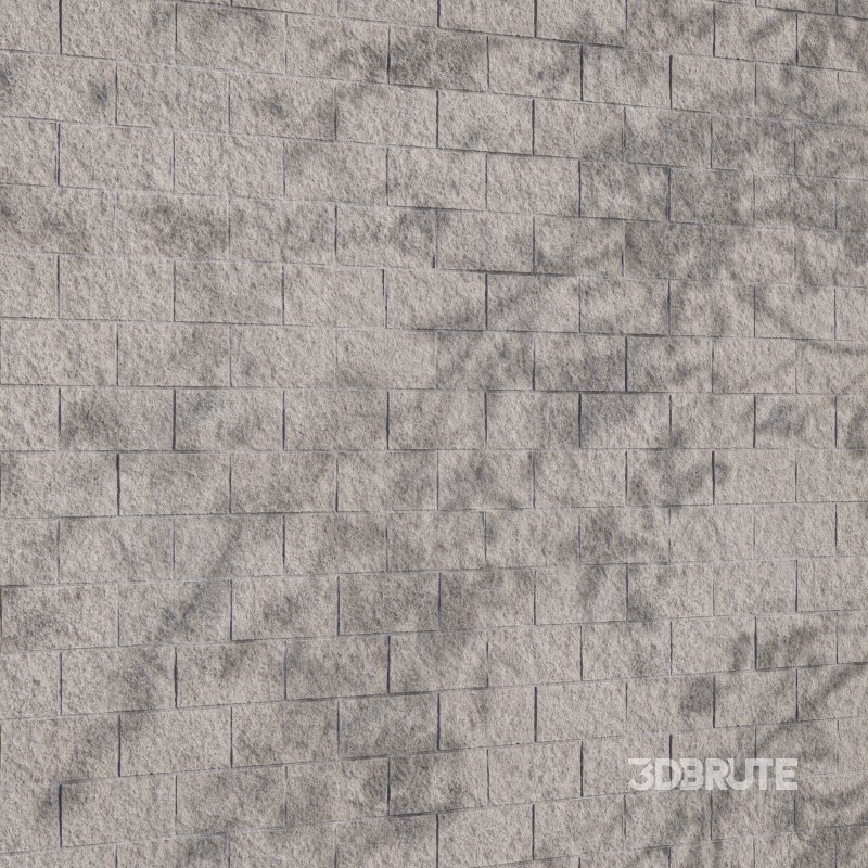 Split Face Stone wall 02 (Seamless) Image 5