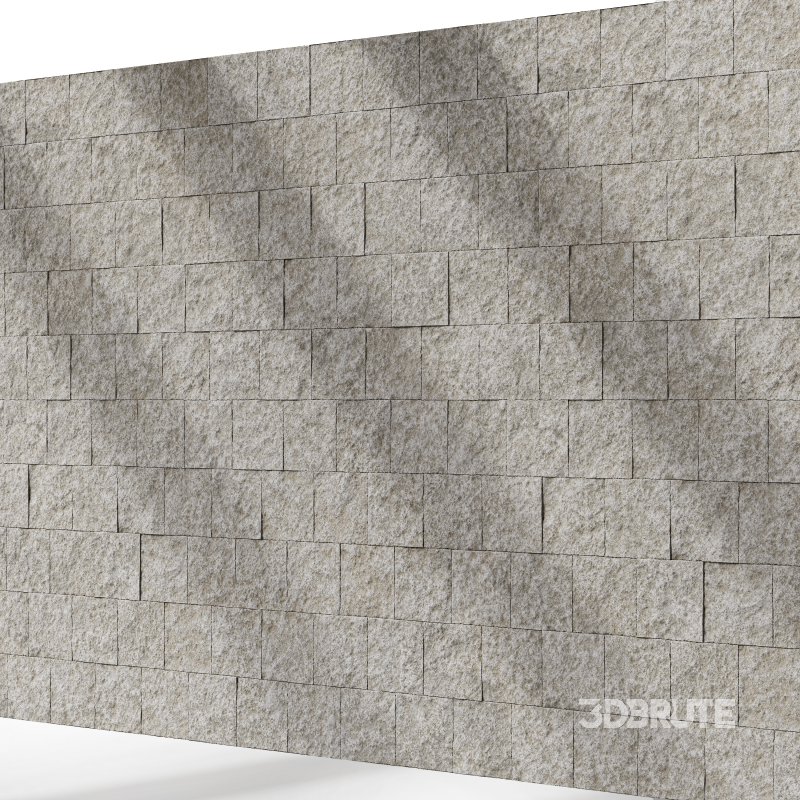 Split Face Stone wall 03 (Seamless) Image 4