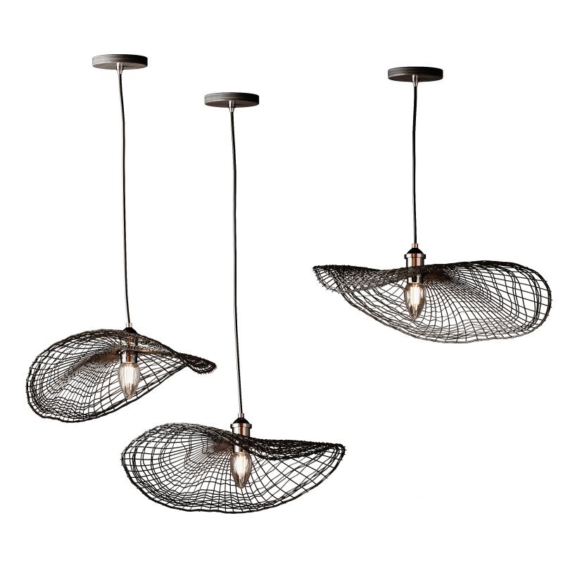 Boho Hand-woven Rattan Chandelier Decorative Pendant Light Image 5